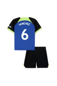 Fotbalové Dres Tottenham Hotspur Davinson Sanchez #6 Dětské Venkovní Oblečení 2022-23 Krátký Rukáv (+ trenýrky)